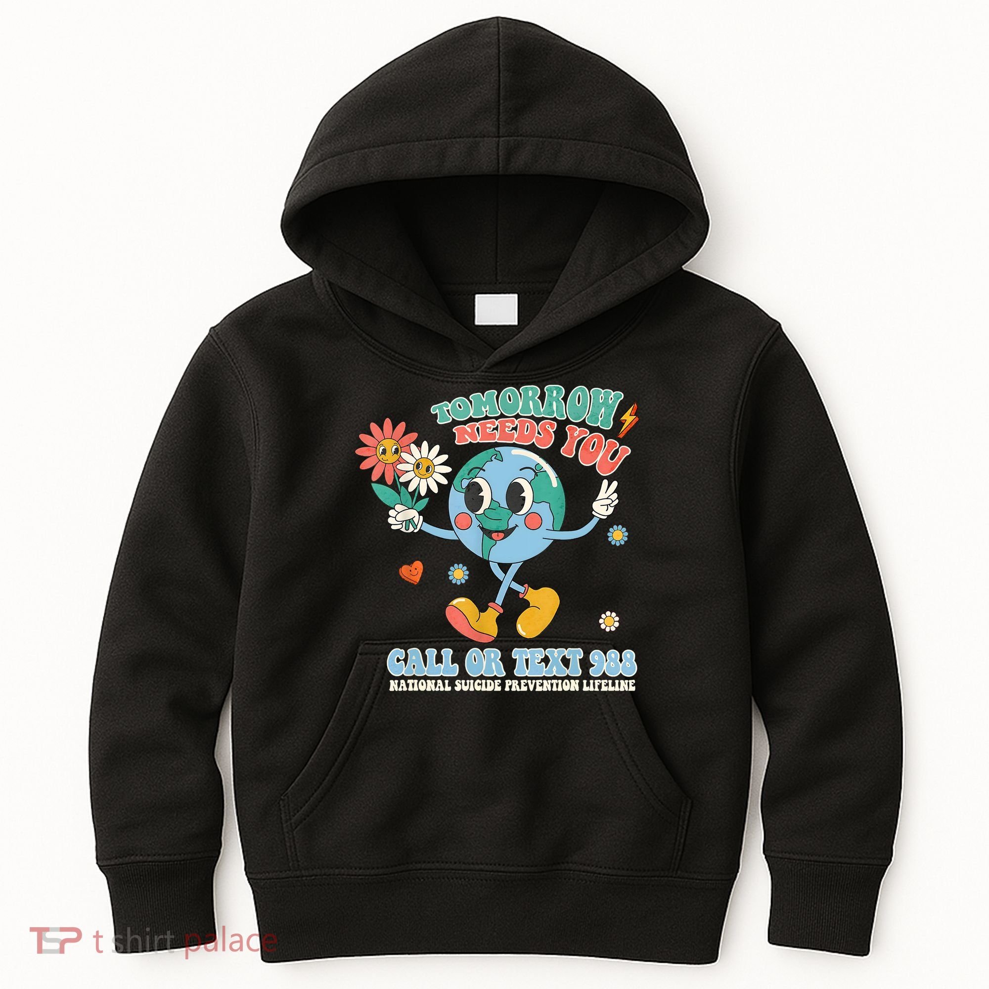 988 Suicide Prevention Stay Tomorrow Needs You Mental Health Kids Hoodie