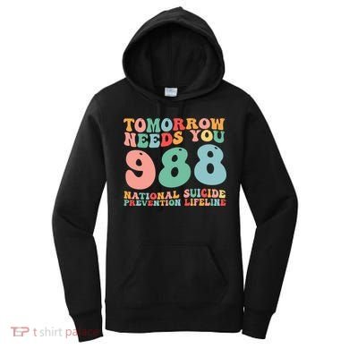 988 Suicide Prevention National Suicide Prevention Lifeline Women's Hoodie