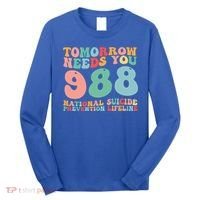 988 Suicide Prevention National Suicide Prevention Lifeline Long Sleeve Shirt thumb 0