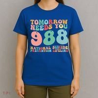988 Suicide Prevention National Suicide Prevention Lifeline T-Shirt thumb 4