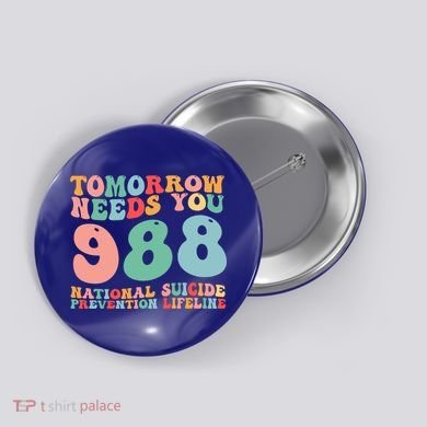 988 Suicide Prevention National Suicide Prevention Lifeline Button