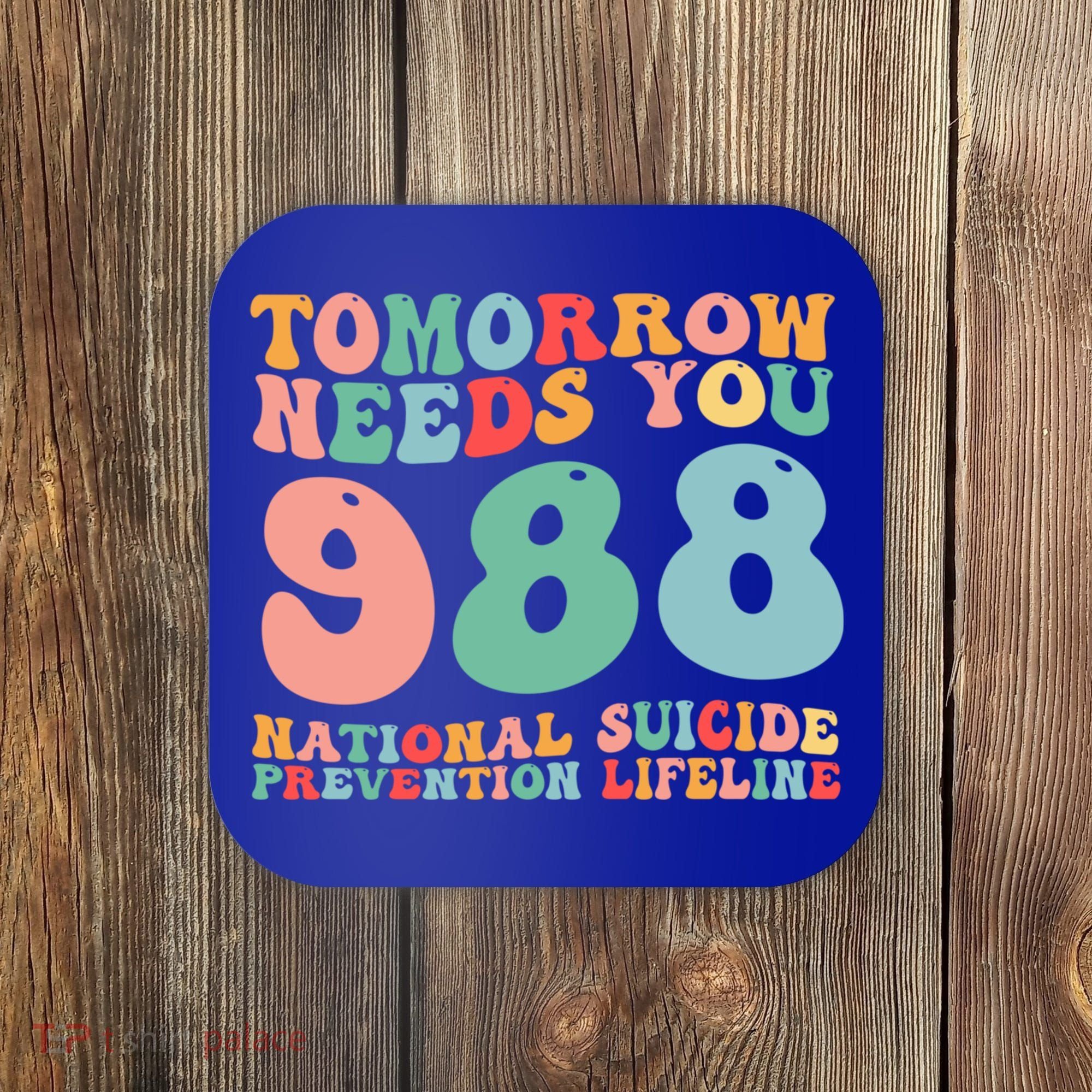 988 Suicide Prevention National Suicide Prevention Lifeline Coaster