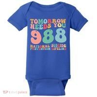 988 Suicide Prevention National Suicide Prevention Lifeline Baby Bodysuit thumb 0