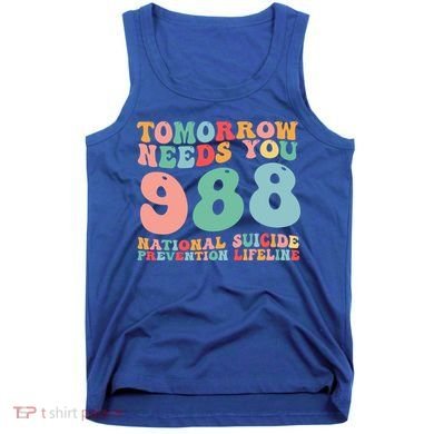 988 Suicide Prevention National Suicide Prevention Lifeline Tank Top