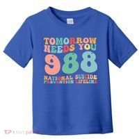 988 Suicide Prevention National Suicide Prevention Lifeline Toddler T-Shirt thumb 0