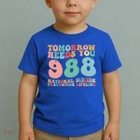 988 Suicide Prevention National Suicide Prevention Lifeline Toddler T-Shirt thumb 2