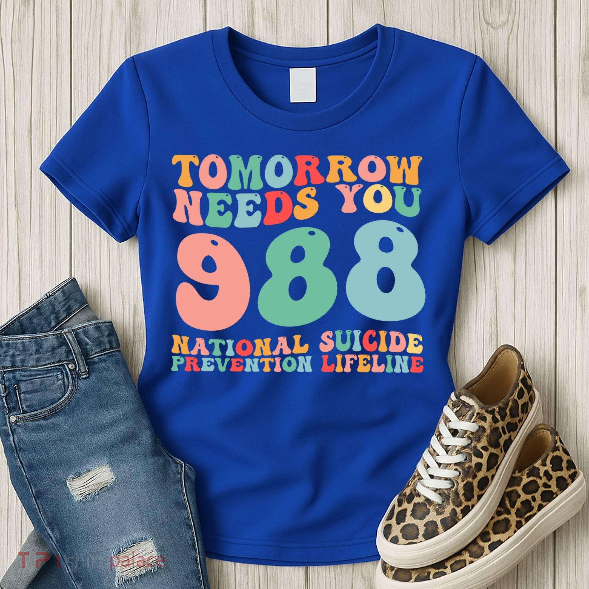 988 Suicide Prevention National Suicide Prevention Lifeline Women's T-Shirt