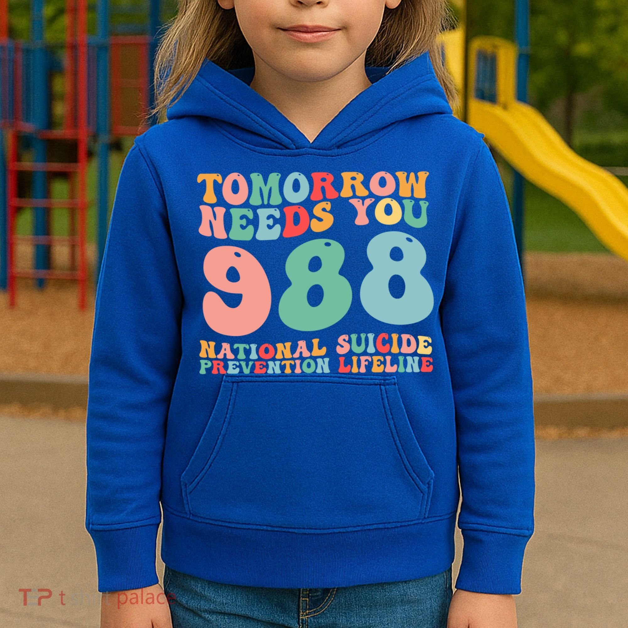 988 Suicide Prevention National Suicide Prevention Lifeline Kids Hoodie