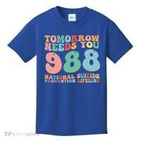988 Suicide Prevention National Suicide Prevention Lifeline Kids T-Shirt thumb 0