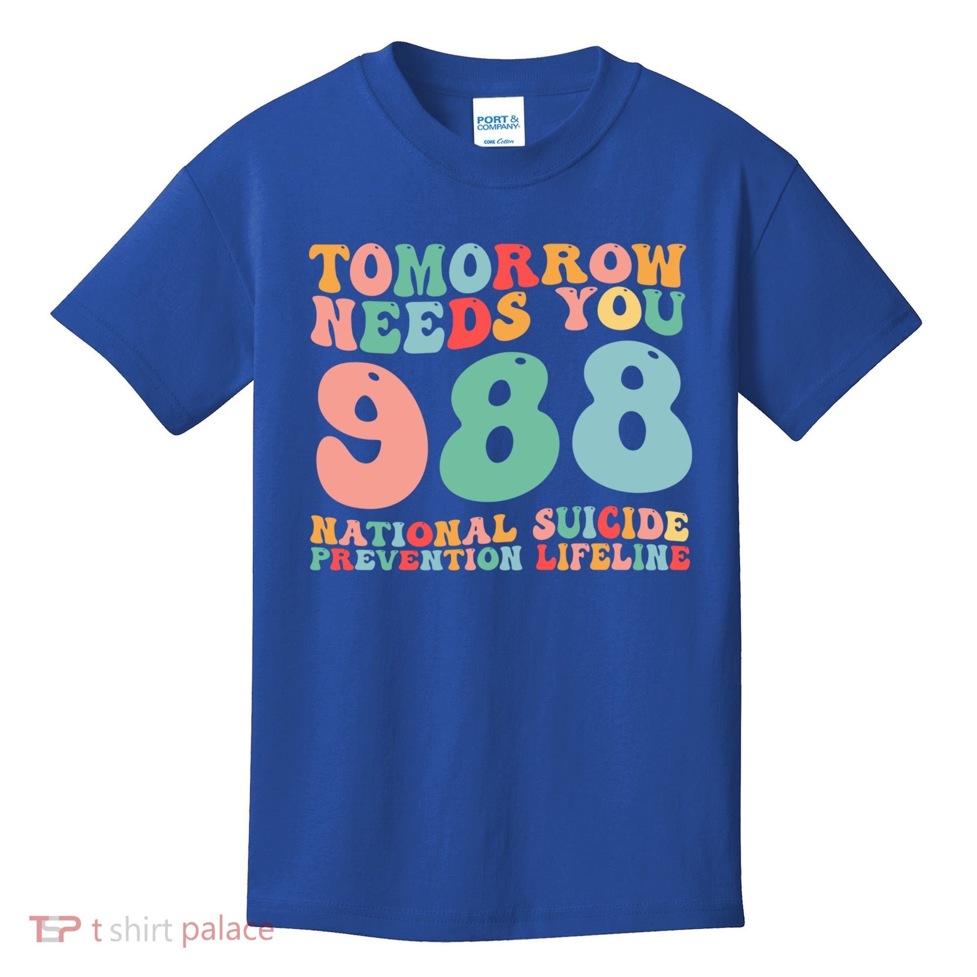 988 Suicide Prevention National Suicide Prevention Lifeline Kids T-Shirt