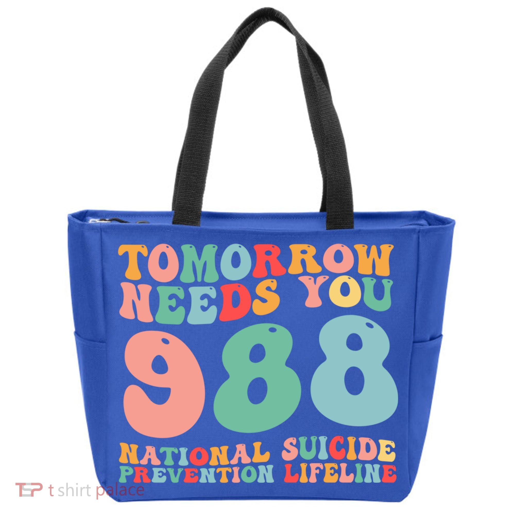 988 Suicide Prevention National Suicide Prevention Lifeline Tote Bag