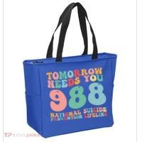 988 Suicide Prevention National Suicide Prevention Lifeline Tote Bag thumb 2