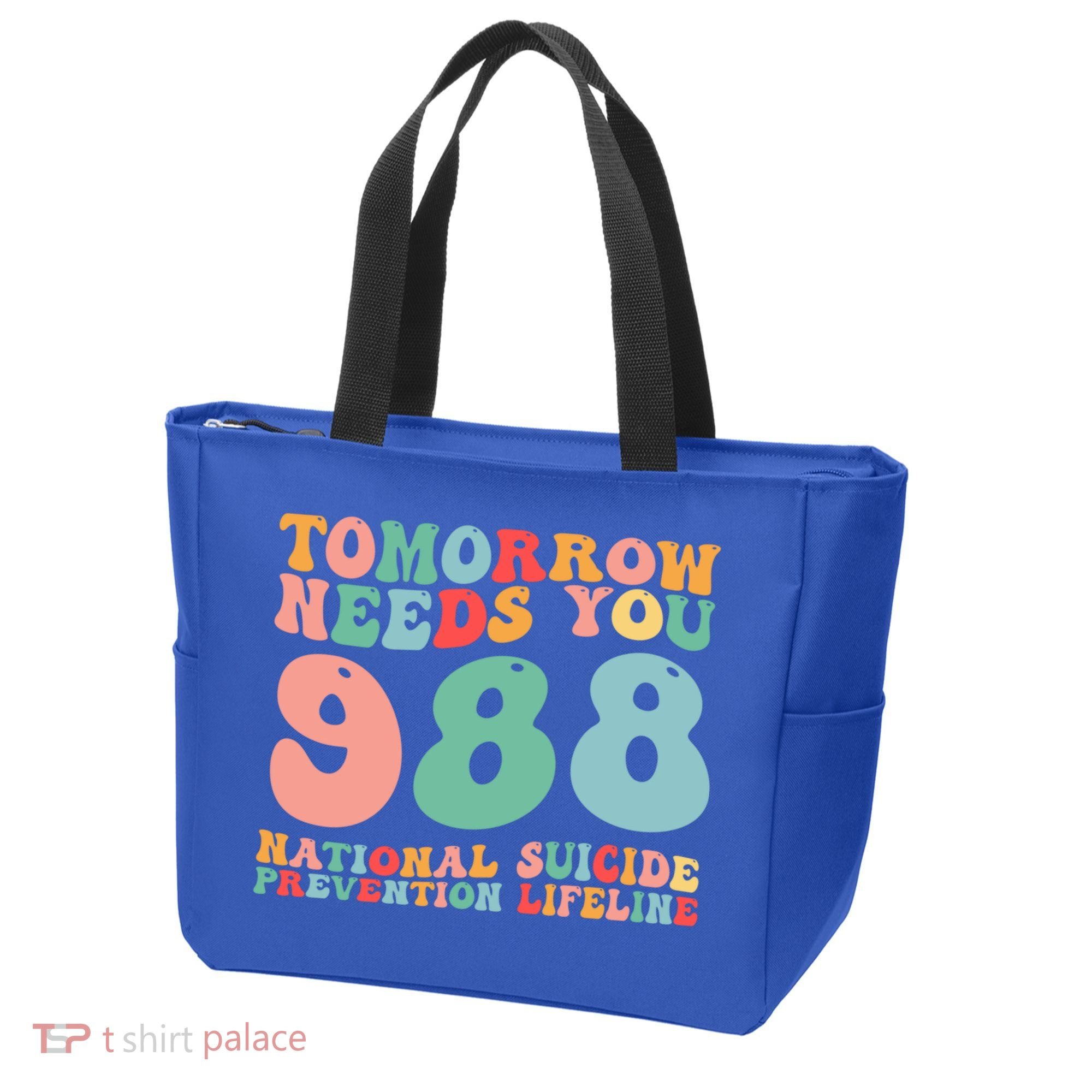988 Suicide Prevention National Suicide Prevention Lifeline Tote Bag