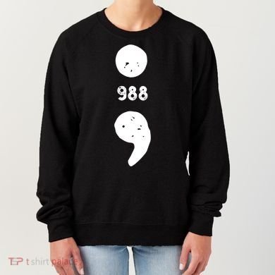 988 Suicide Prevention 988 Comma Women's Sweatshirt
