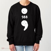 988 Suicide Prevention 988 Comma Women's Sweatshirt thumb 0