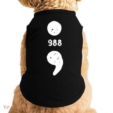 988 Suicide Prevention 988 Comma Doggie Tank