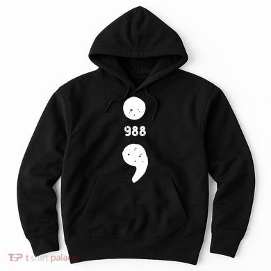 988 Suicide Prevention 988 Comma Hoodie
