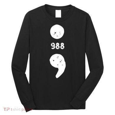 988 Suicide Prevention 988 Comma Long Sleeve Shirt