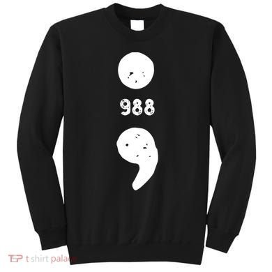 988 Suicide Prevention 988 Comma Sweatshirt