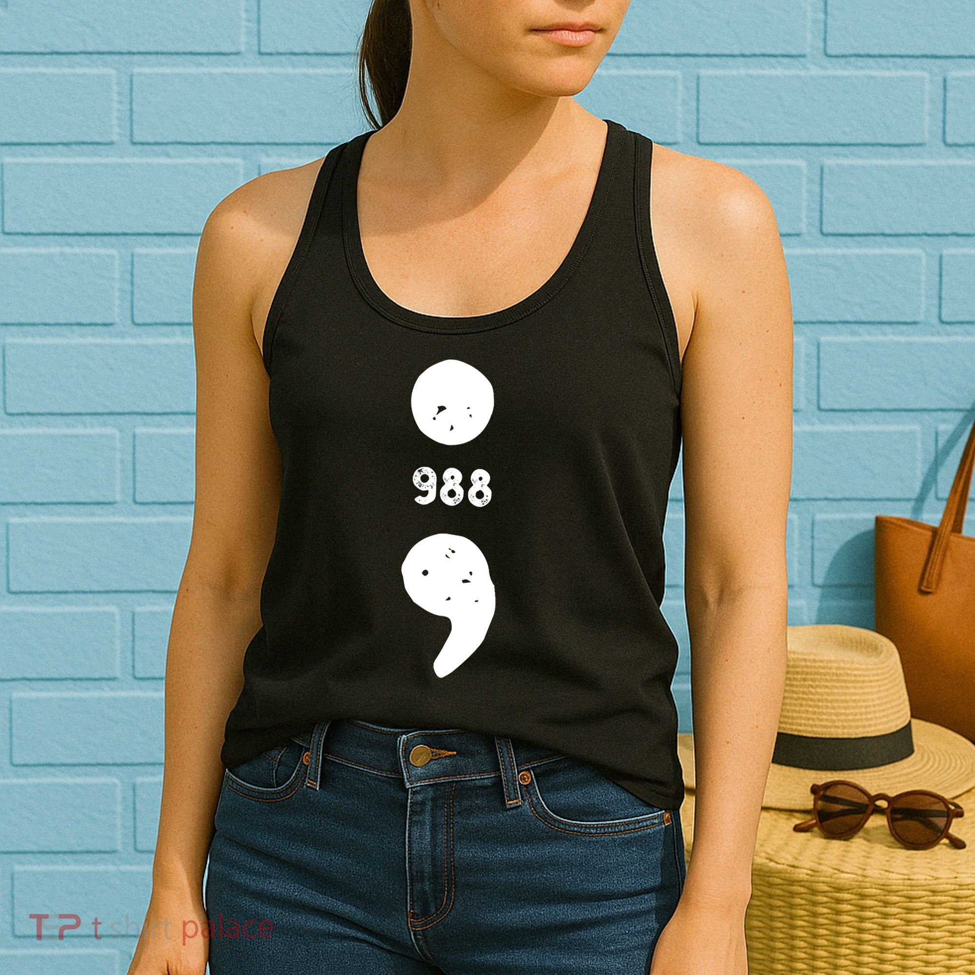 988 Suicide Prevention 988 Comma Women's Tank Top