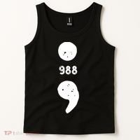 988 Suicide Prevention 988 Comma Tank Top thumb 2