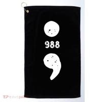 988 Suicide Prevention 988 Comma Golf Towel thumb 0