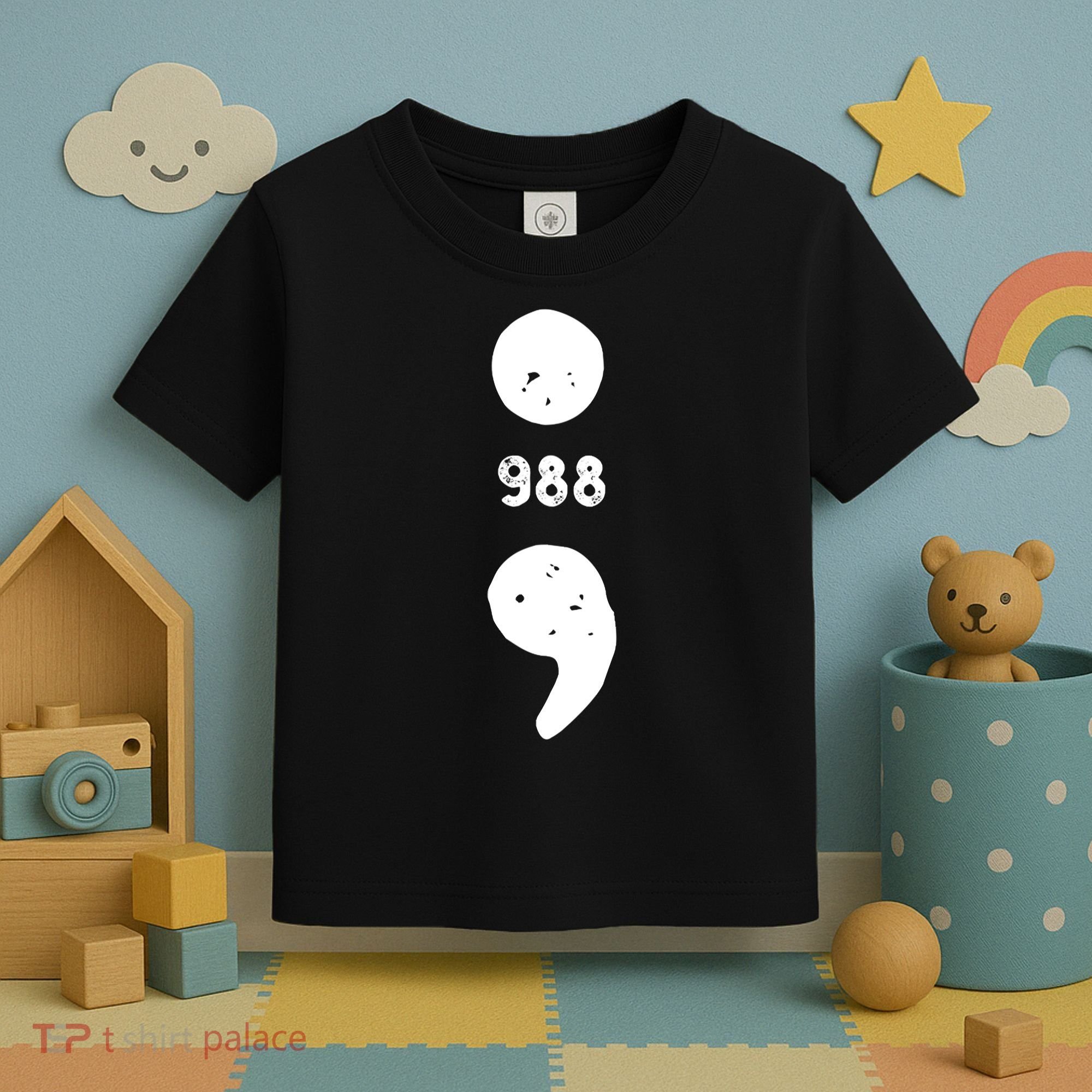 988 Suicide Prevention 988 Comma Toddler T-Shirt