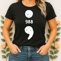 988 Suicide Prevention 988 Comma Women's T-Shirt thumb 2