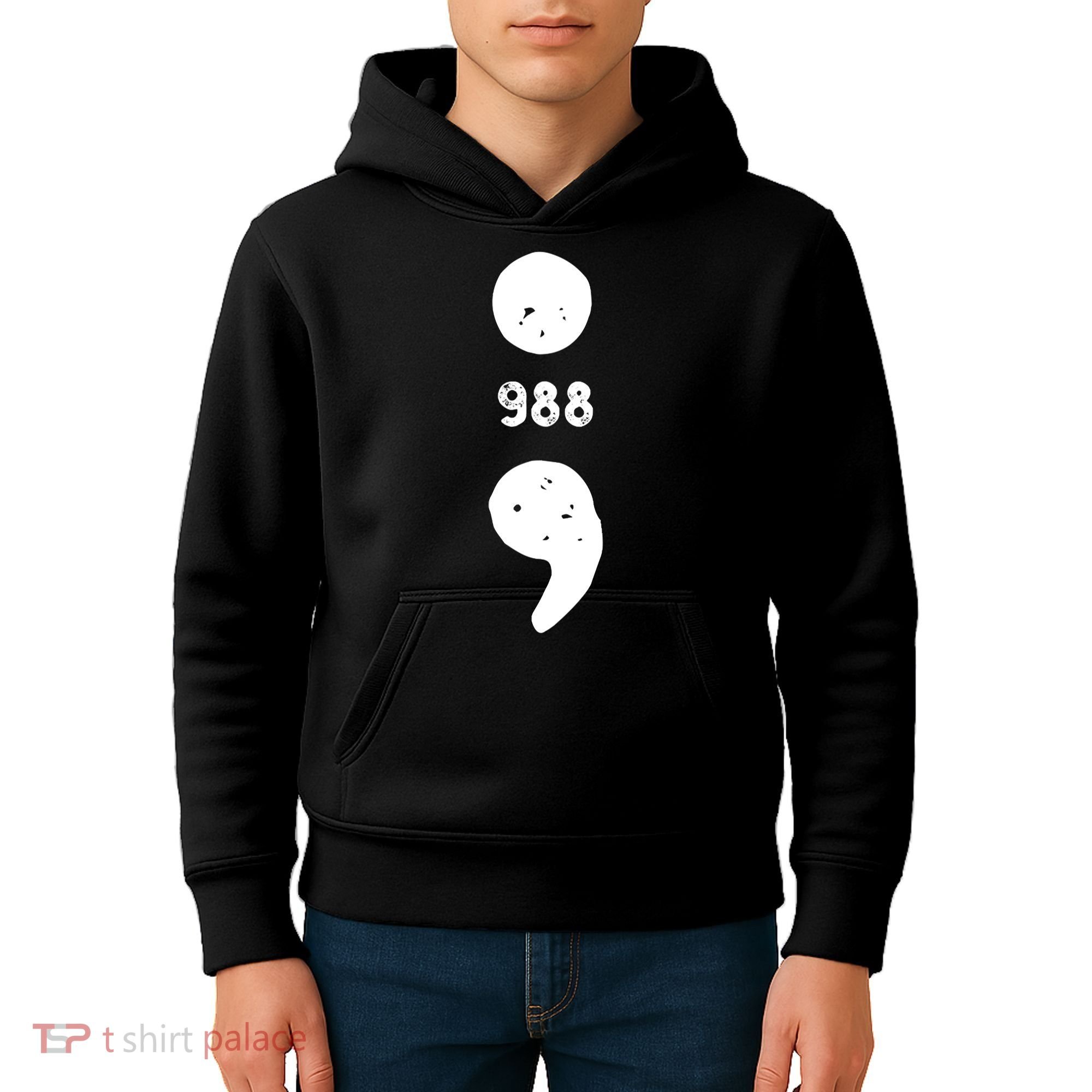 988 Suicide Prevention 988 Comma Kids Hoodie