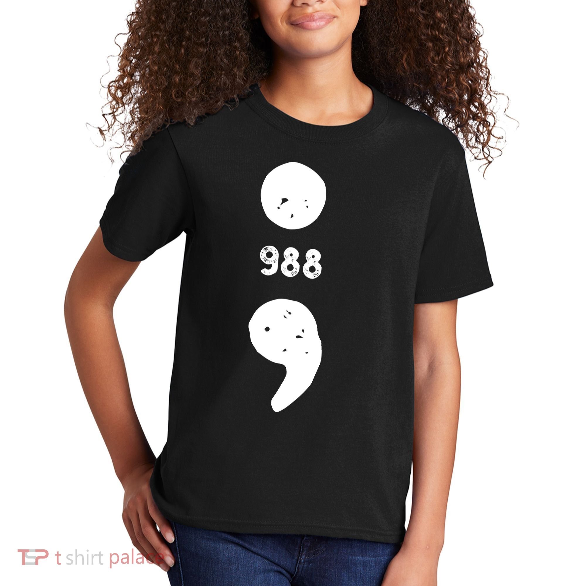 988 Suicide Prevention 988 Comma Kids T-Shirt