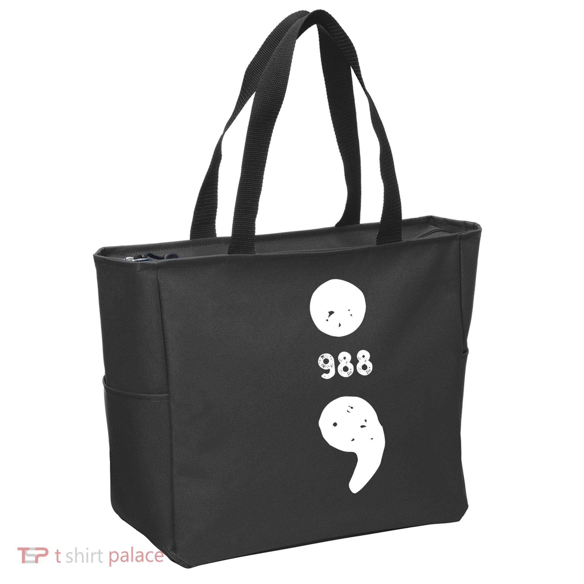 988 Suicide Prevention 988 Comma Tote Bag