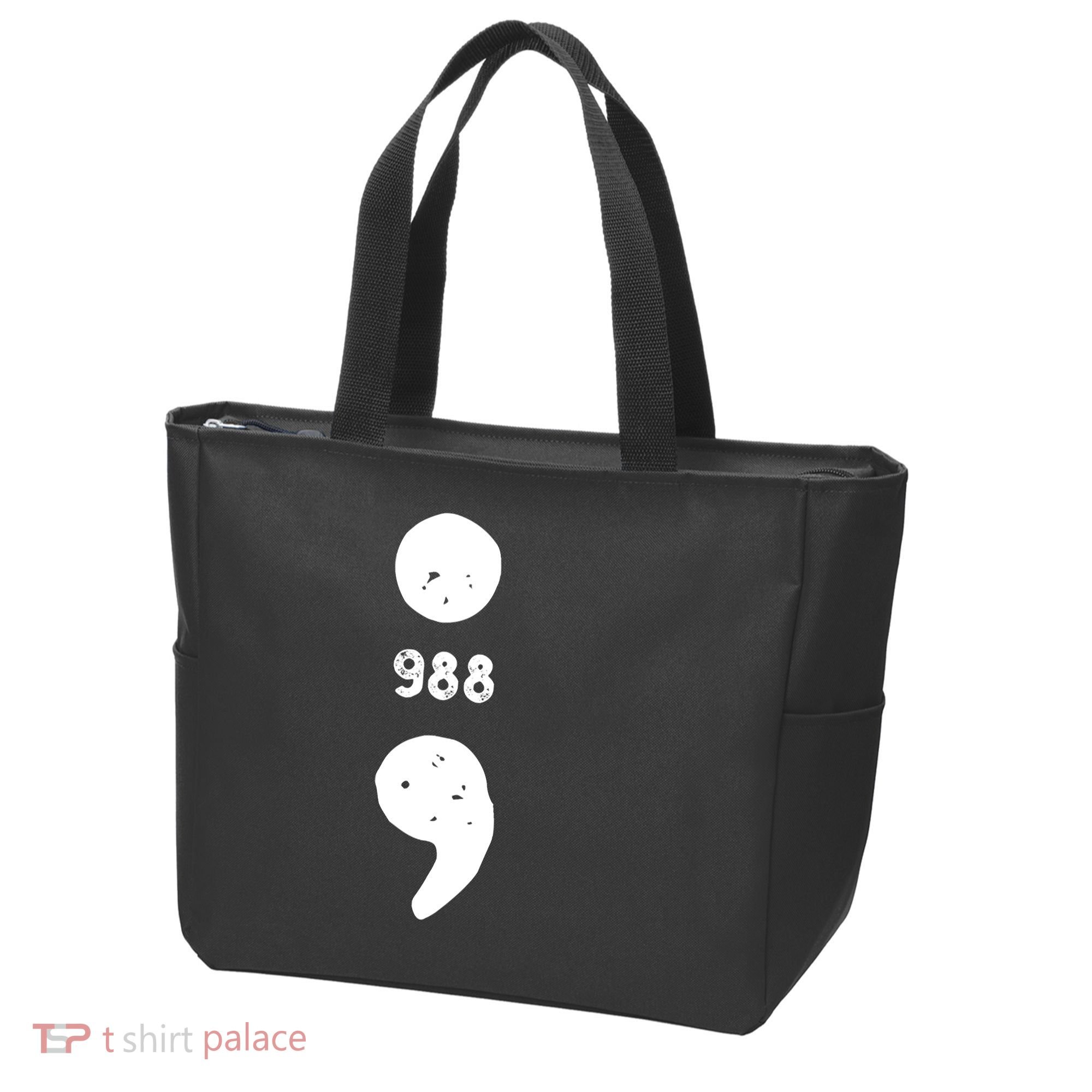 988 Suicide Prevention 988 Comma Tote Bag