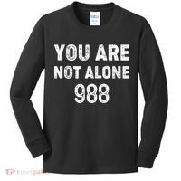 988 Suicide Prevention 988 Kids Long Sleeve Shirt thumb 0