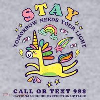 988 Suicide Prevention Tomorrow Needs You Retro Women's Sweatshirt thumb 2