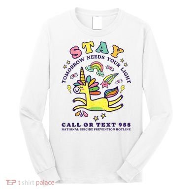 988 Suicide Prevention Tomorrow Needs You Retro Long Sleeve Shirt