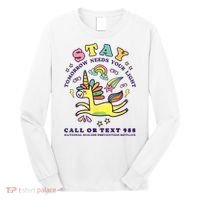 988 Suicide Prevention Tomorrow Needs You Retro Long Sleeve Shirt thumb 0