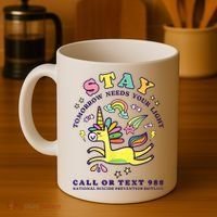 988 Suicide Prevention Tomorrow Needs You Retro Coffee Mug thumb 4