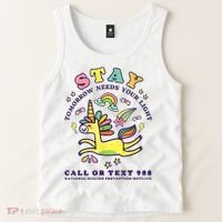 988 Suicide Prevention Tomorrow Needs You Retro Tank Top thumb 2