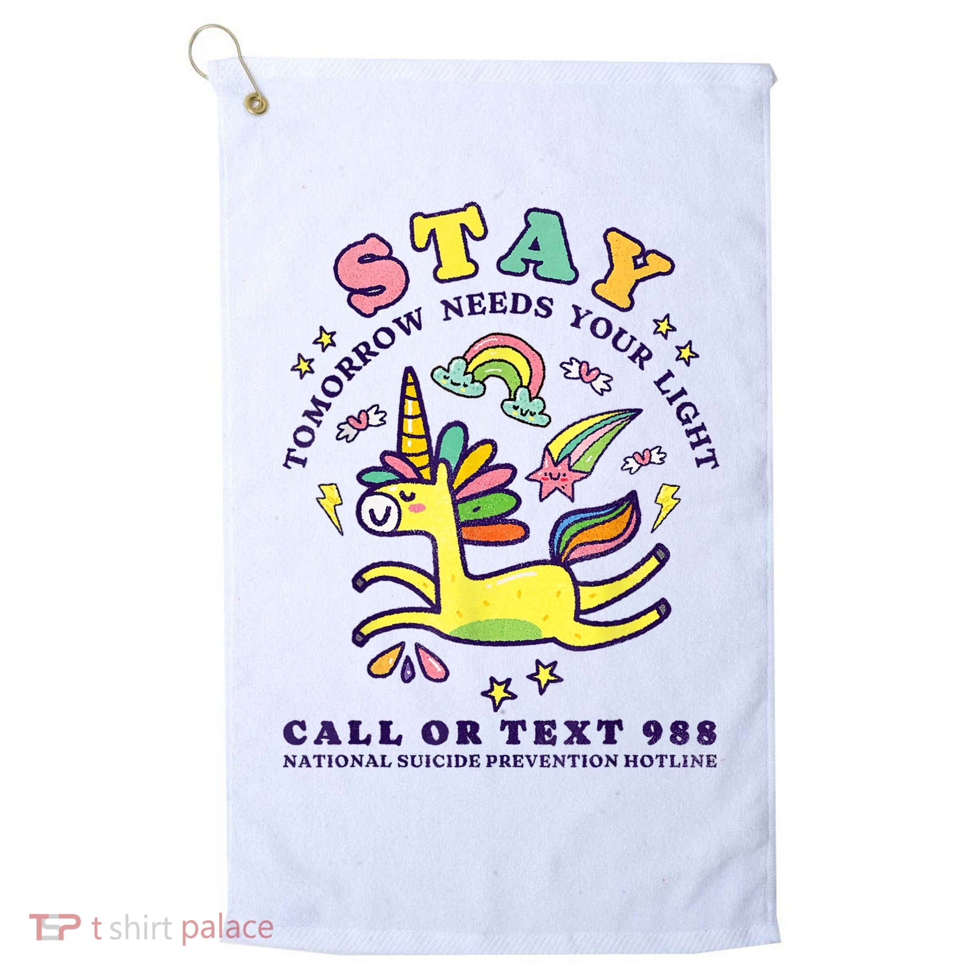 988 Suicide Prevention Tomorrow Needs You Retro Golf Towel