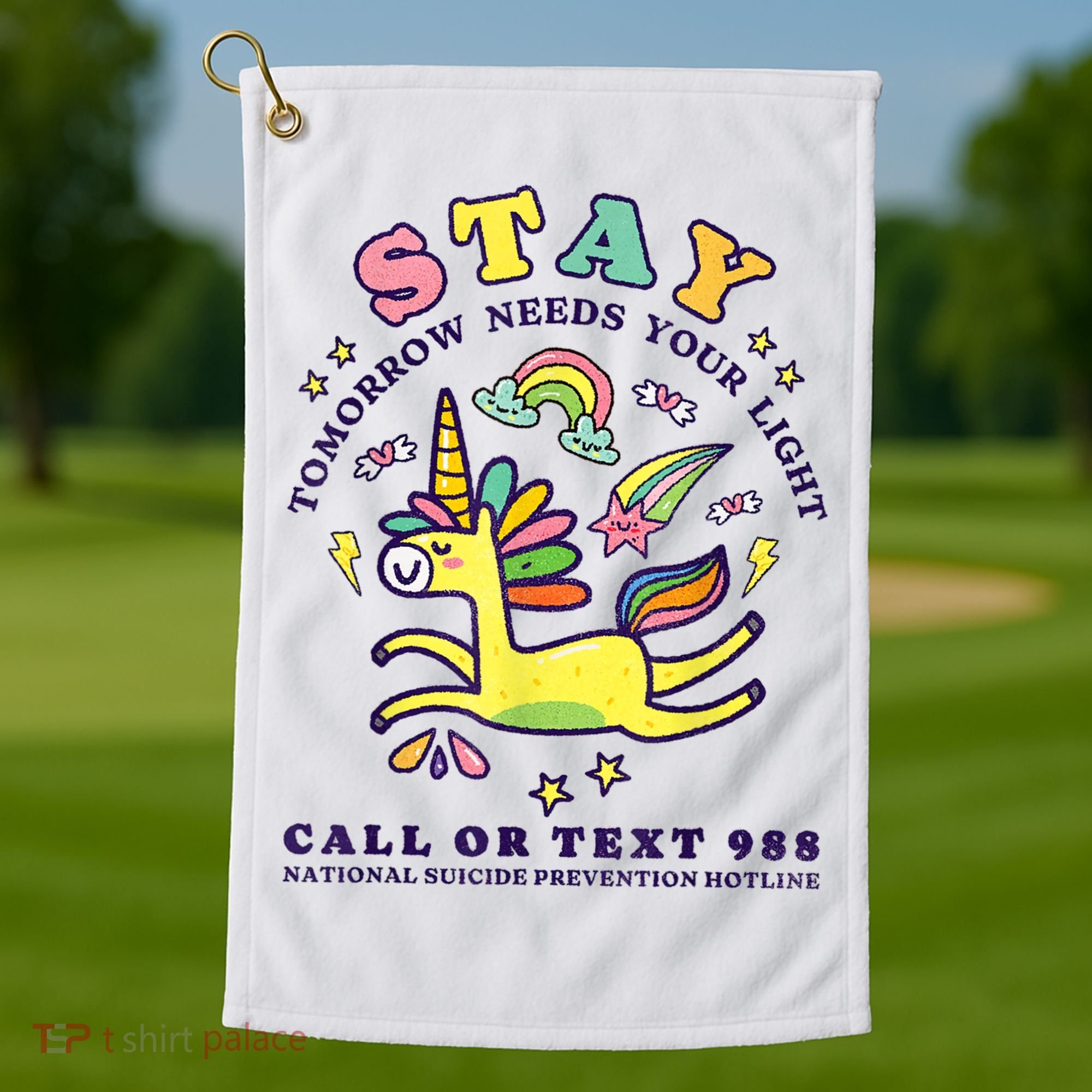 988 Suicide Prevention Tomorrow Needs You Retro Golf Towel