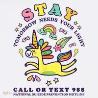 988 Suicide Prevention Tomorrow Needs You Retro Visor thumb 3