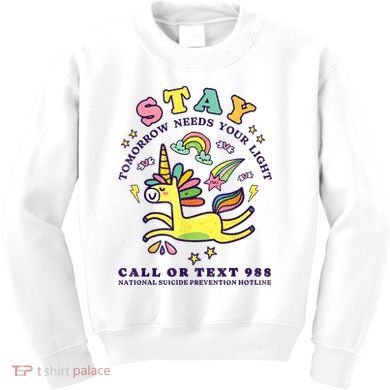 988 Suicide Prevention Tomorrow Needs You Retro Kids Sweatshirt