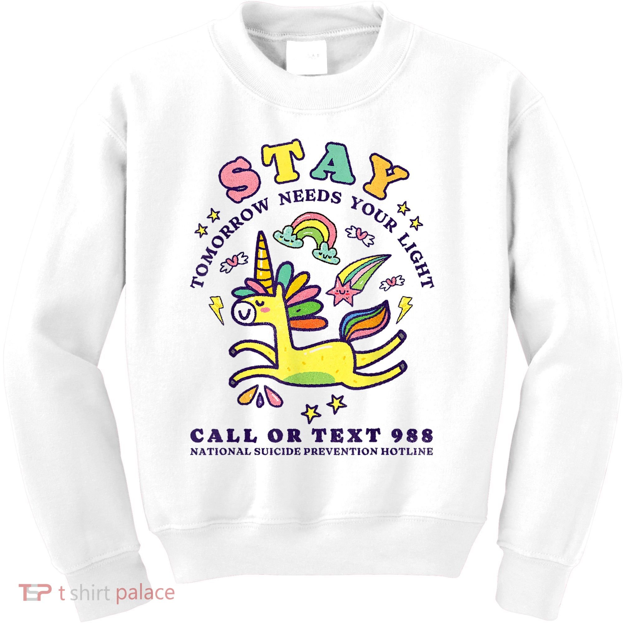988 Suicide Prevention Tomorrow Needs You Retro Kids Sweatshirt