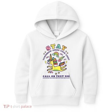 988 Suicide Prevention Tomorrow Needs You Retro Kids Hoodie