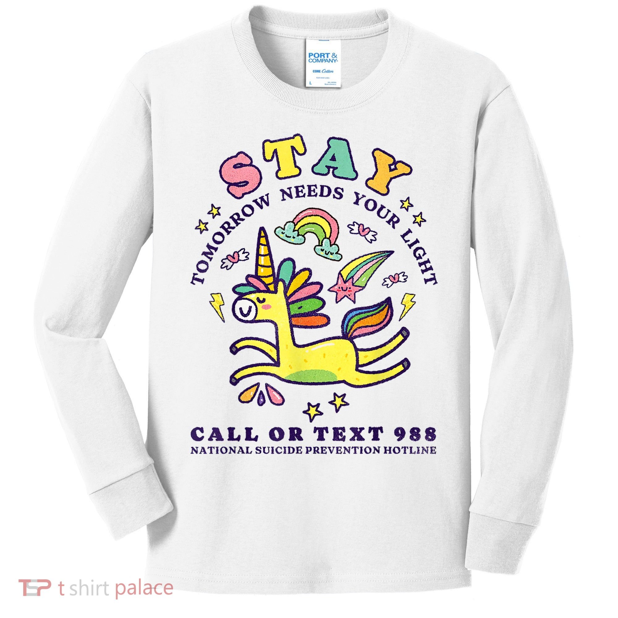 988 Suicide Prevention Tomorrow Needs You Retro Kids Long Sleeve Shirt