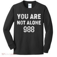 988 Suicide Prevention 988 Kids Long Sleeve Shirt thumb 0