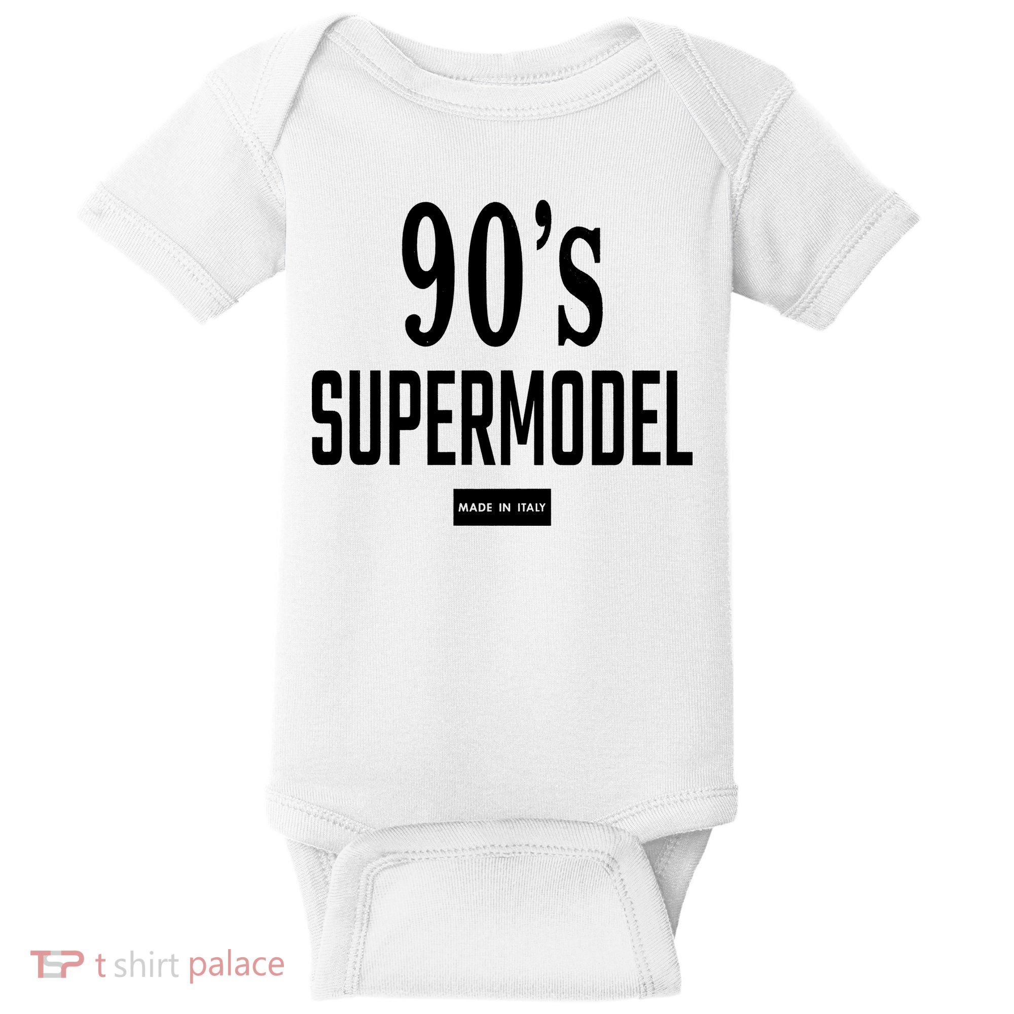 90S Supermodel Super Model Made In Italy Baby Bodysuit