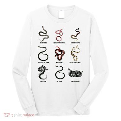 9 Snakes Snake Lover Men Snake Snake Long Sleeve Shirt