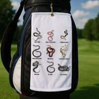 9 Snakes Snake Lover Men Snake Snake Golf Towel thumb 2