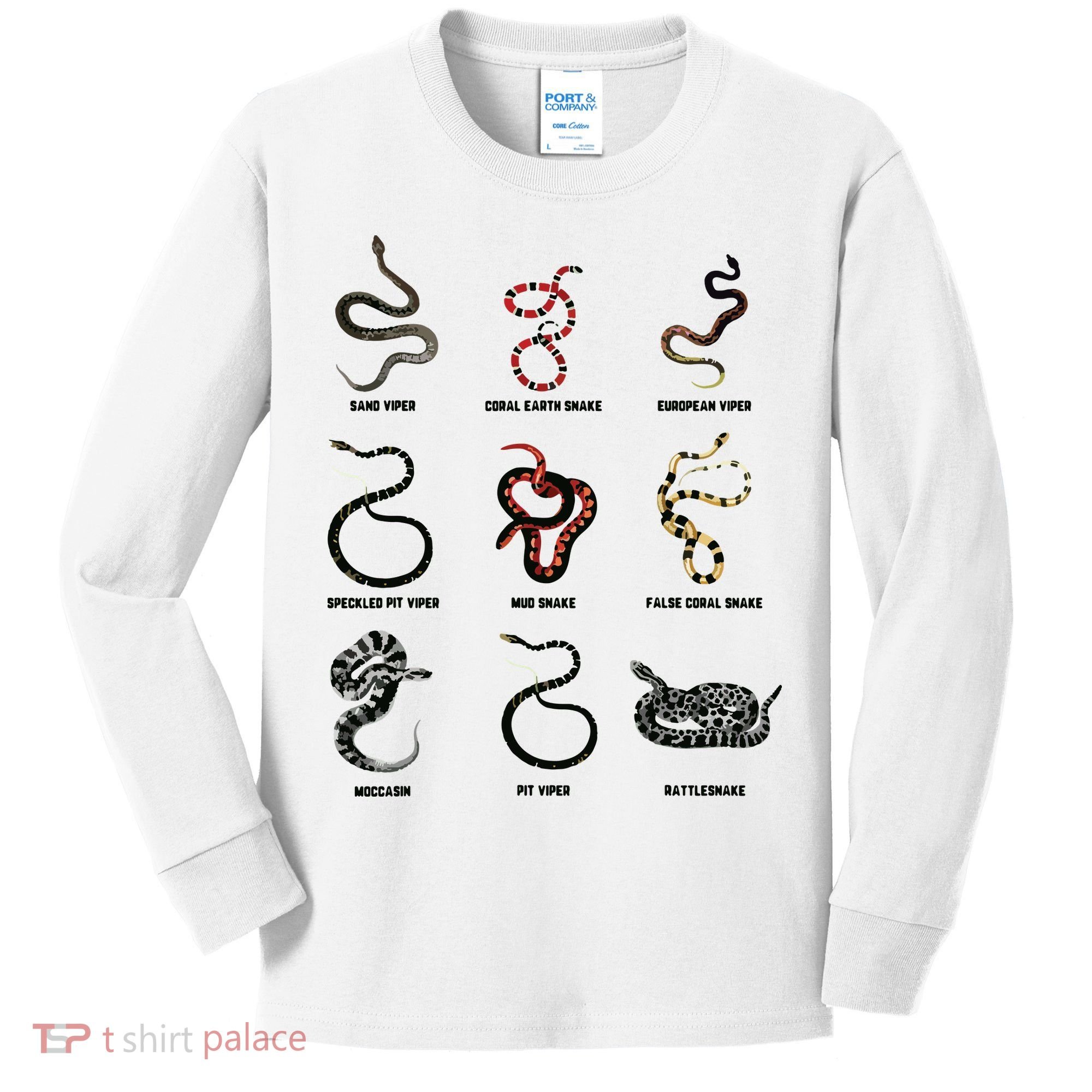 9 Snakes Snake Lover Men Snake Snake Kids Long Sleeve Shirt